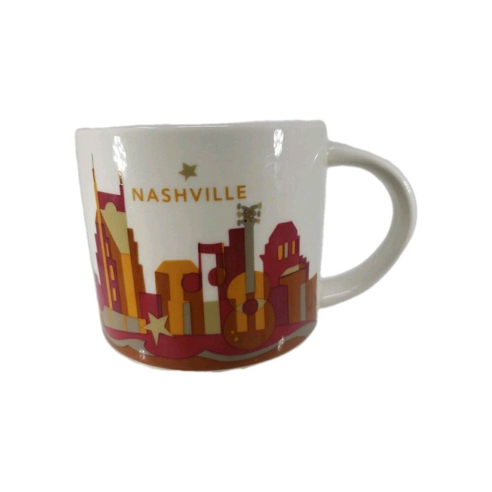 Starbucks Nashville Coffee Tea Mug 14 oz You Are Here Collection 2015 Tennessee
